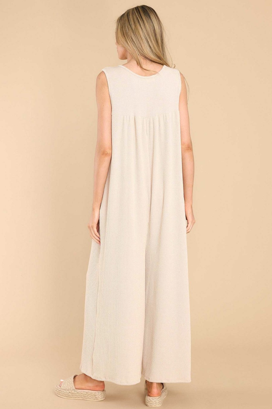 Clothing Red Dress Jumpsuits | Classic And Timeless Jumpsuit Taupe