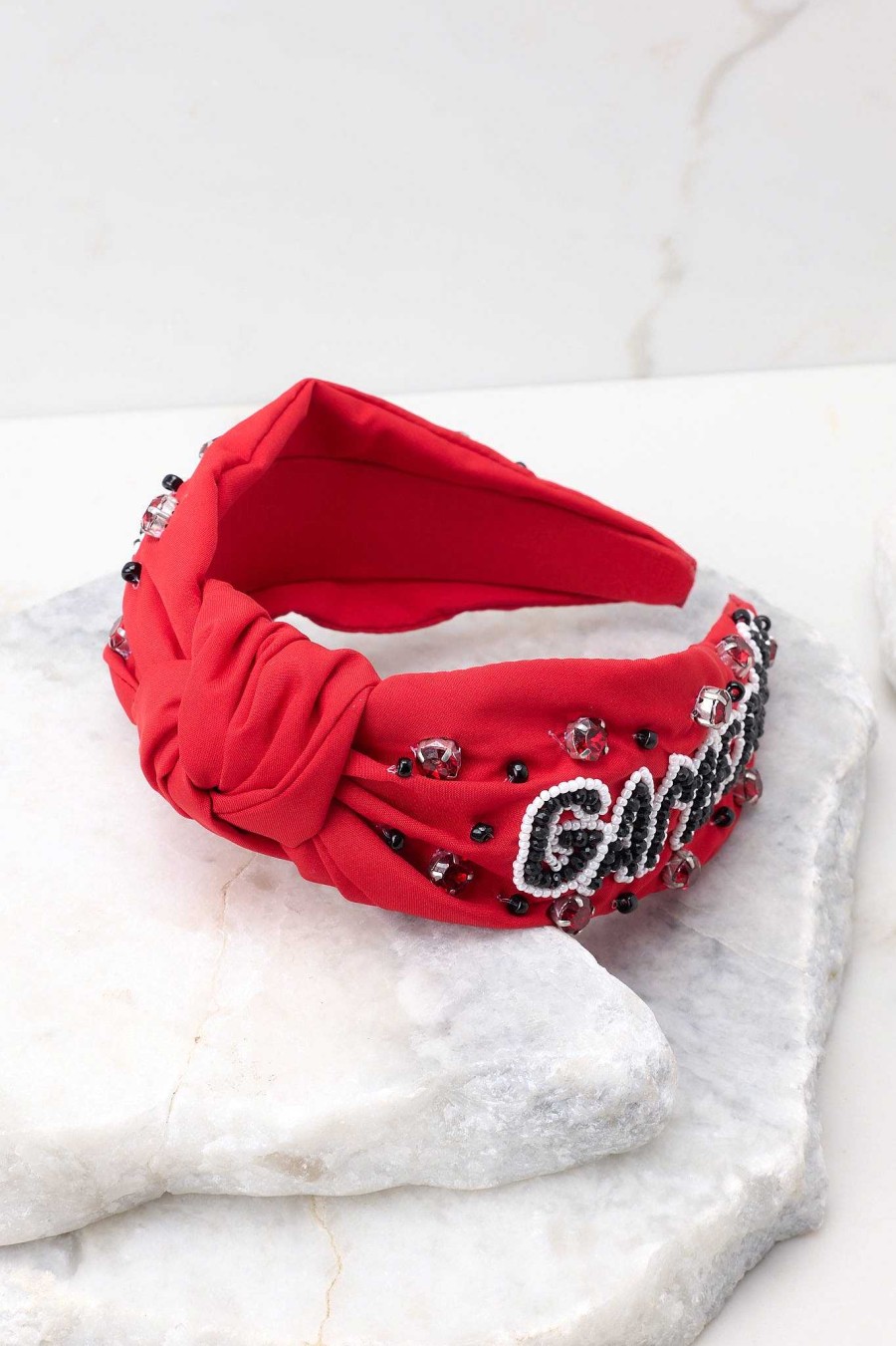 Accessories Red Dress Hair Accessories | Southern And Sweet Red And Black Headband Multi