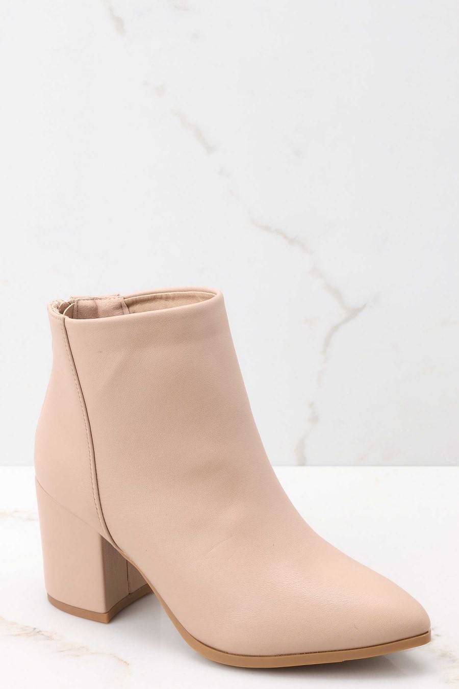 Shoes Red Dress Ankle Booties | Game Plan Booties Beige