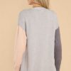Clothing Red Dress Cardigans | The Right Addition Colorblock Cardigan Grey