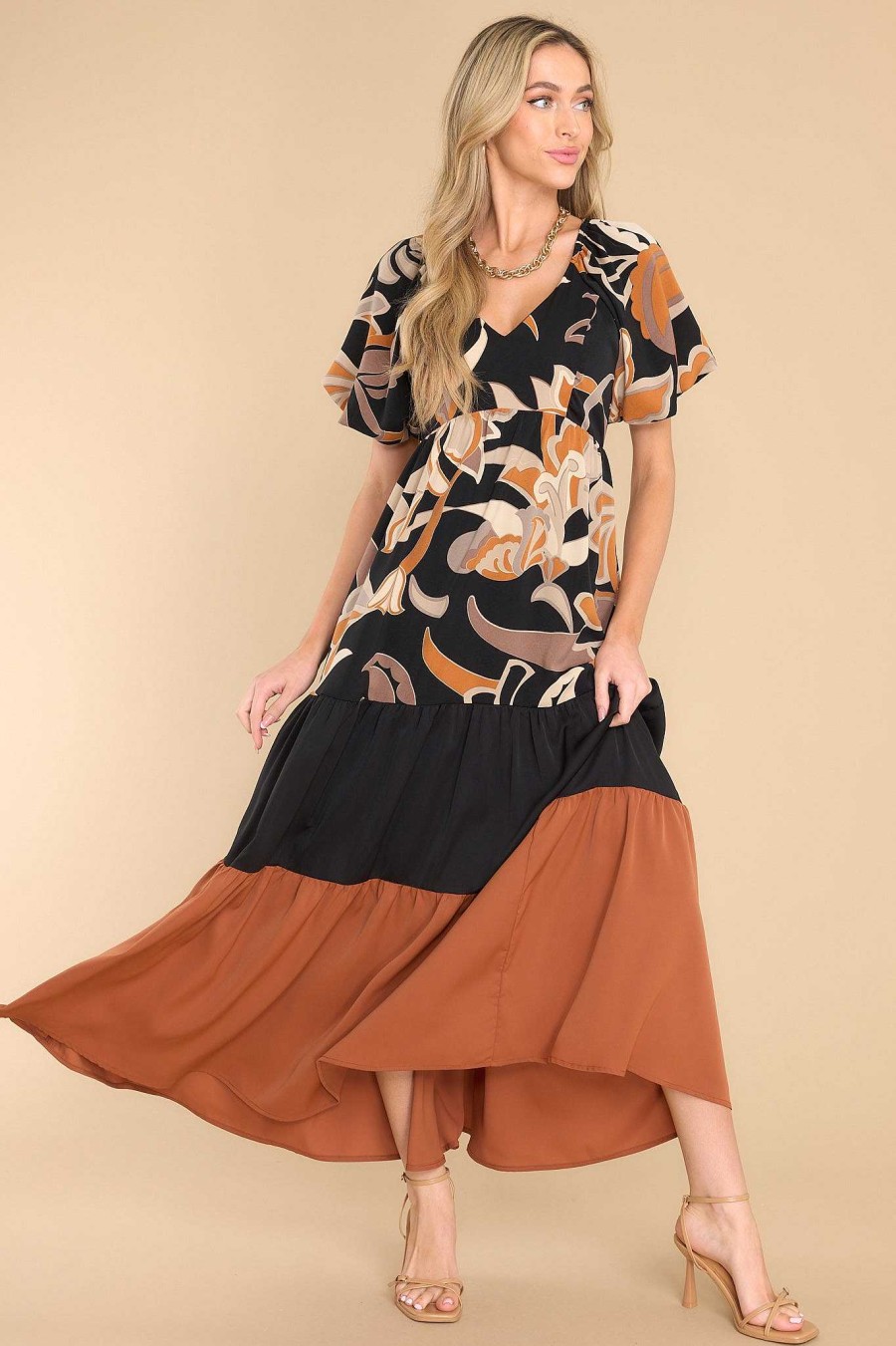 Clothing Red Dress Maxi Dresses | Confidence To Spare Maxi Dress Black