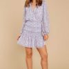 Clothing Red Dress Mini Dresses | Better With You Floral Print Dress Lavender