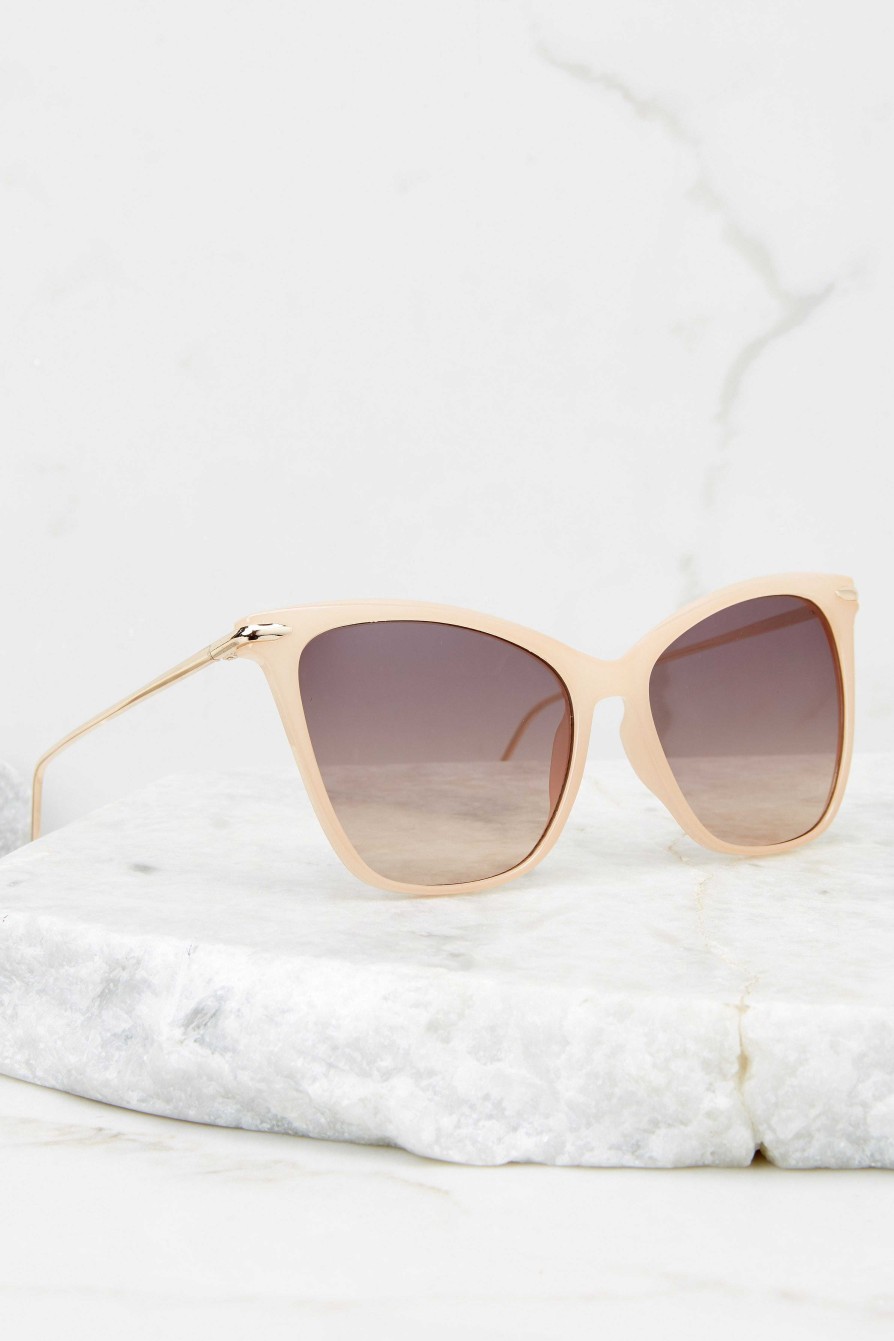 Accessories Red Dress Sunglasses | Glamorous Glance Beige Brown Fade Sunglasses Brownfade Beige
