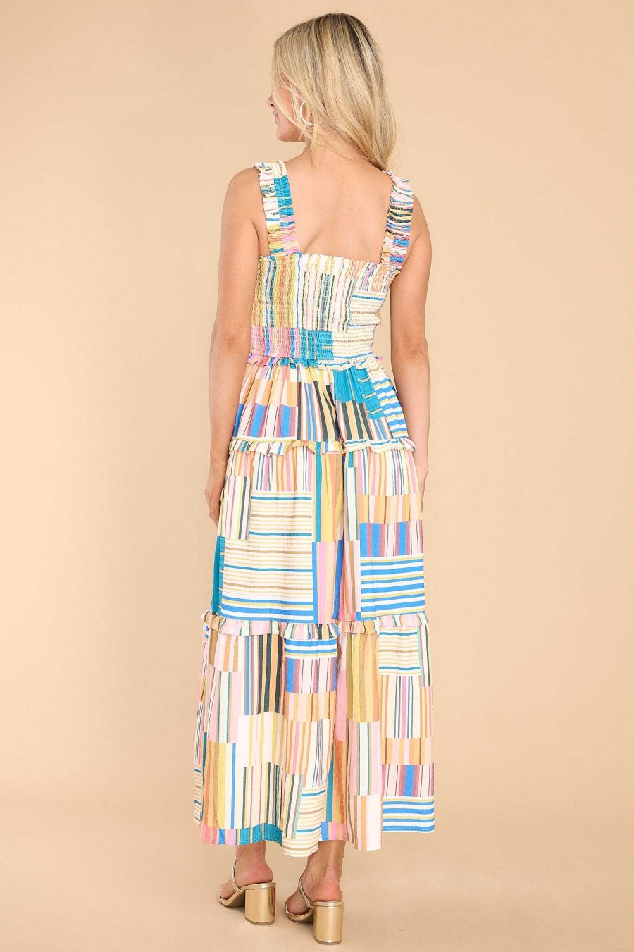 Clothing Red Dress Maxi Dresses | Come Hither Ivory Print Maxi Dress Multi