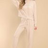 Clothing Z Supply Loungewear Bottoms | Comfy Marled Joggers Heather Latte
