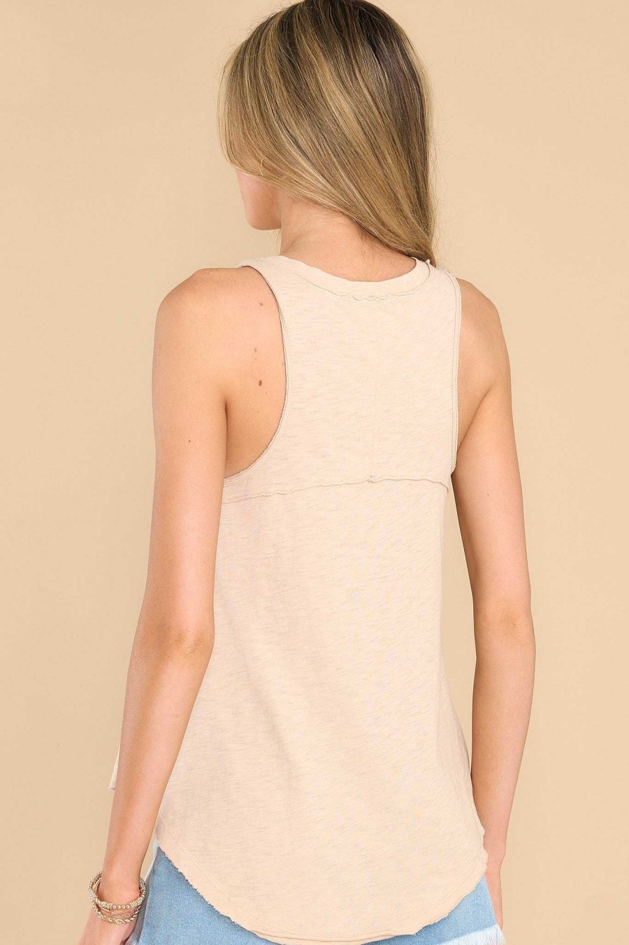 Clothing Z Supply Casual Tops | Sun Drenched Birch Vagabond Tank Beige