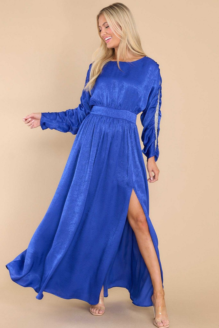 Clothing Aura Midi Dresses | Searching For The One Maxi Dress Royal Blue