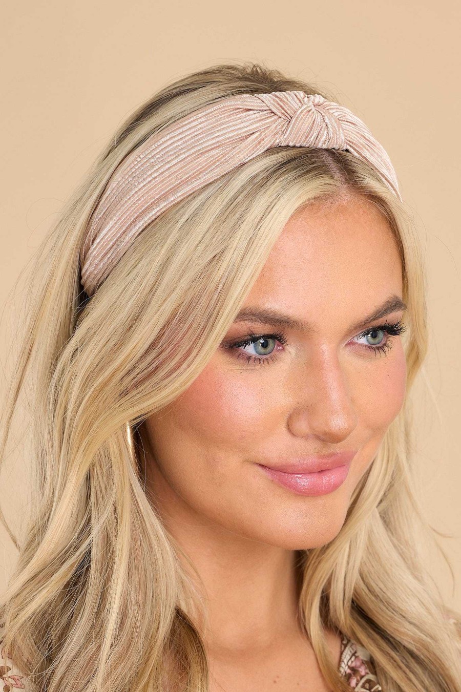 Accessories Red Dress Hair Accessories | Loved By Me Headband Beige