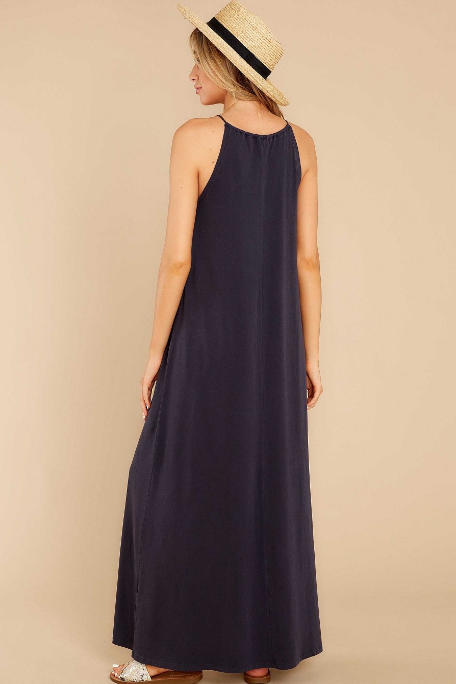 Clothing Z Supply Maxi Dresses | Marta Maxi Dress Washed Black