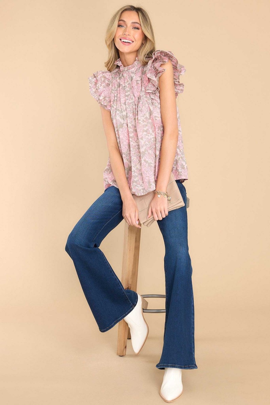 Clothing Victoria Dunn Blouses & Shirts | Jasmine Rosewater Blouse Pink