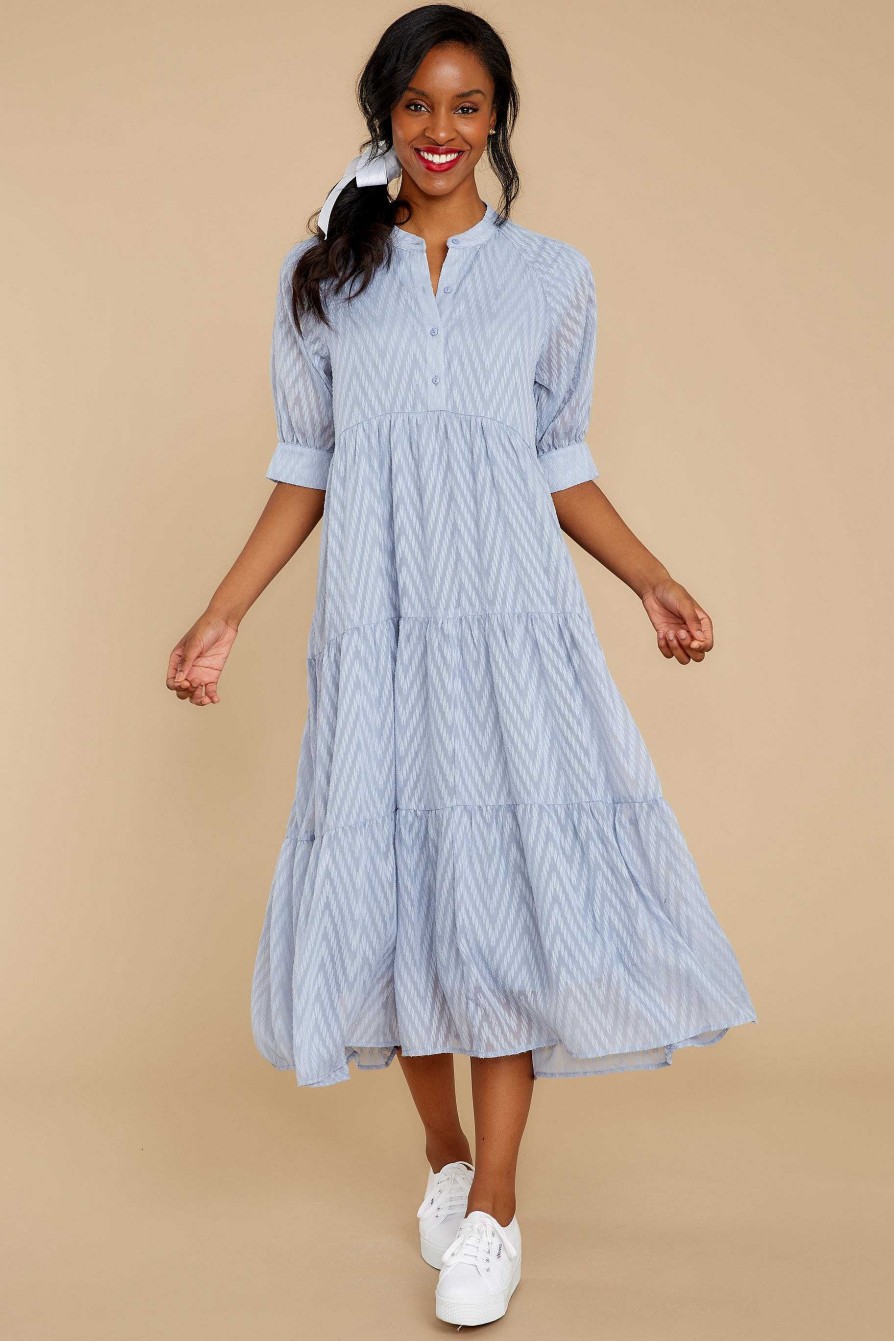 Clothing Aura Maxi Dresses | It'Ll Be Alright Maxi Dress Light Blue