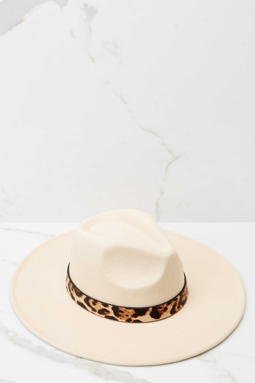 Accessories Red Dress Hats | Wild At Heart Leopard Hat Beige