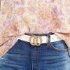 Accessories Red Dress Belts | Loosen Up Belt White
