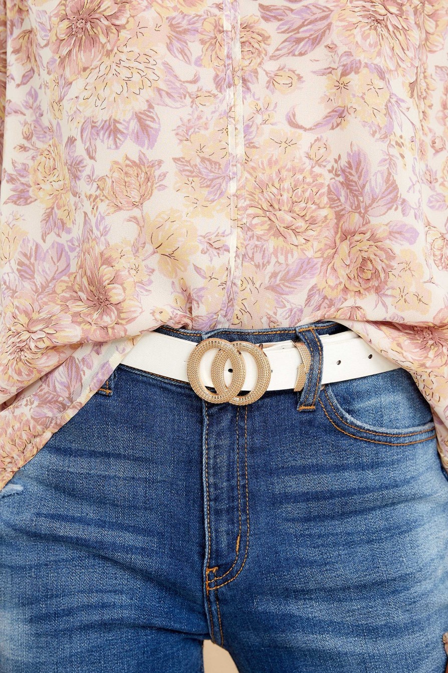Accessories Red Dress Belts | Loosen Up Belt White