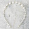Accessories Red Dress Hair Accessories | Pearl Dive Headband White