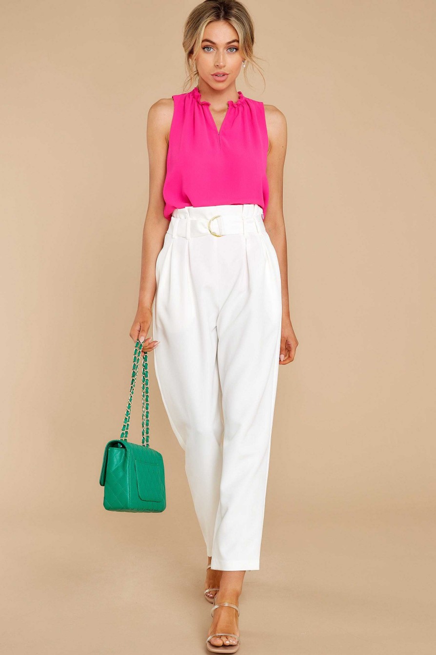 Clothing Red Dress Blouses & Shirts | In Your Best Interest Top Hot Pink