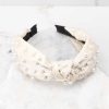 Accessories Red Dress Hair Accessories | In A Knot Headband Ivory
