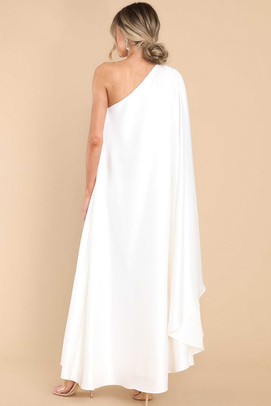 Clothing Red Dress Maxi Dresses | Glamorous Statement Maxi Dress White