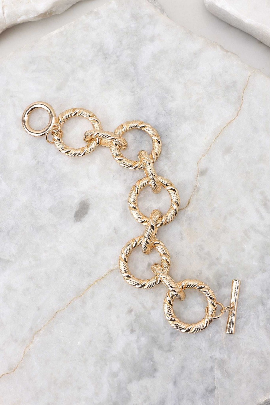 Jewelry Red Dress | Fashion Forward Bracelet Gold