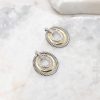Jewelry Red Dress | Metallic Harmony Gold Hoop Earrings Silver
