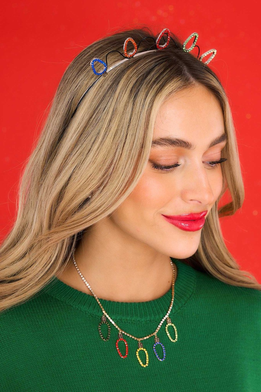 Accessories Red Dress Hair Accessories | All Around The Tree Headband Silver