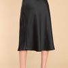 Clothing Red Dress Skirts | Strings Attached Midi Skirt Black
