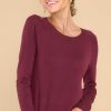 Clothing Red Dress Casual Tops | Oh So Lovely Top Wine