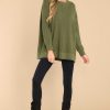 Clothing Red Dress Sweaters | Perfectly You Olive Sweater Green