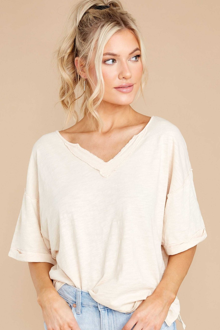 Clothing Red Dress Tees | Greatest Memory Tee Cream