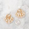 Jewelry Red Dress | Sally Sells Seashell Beaded Earrings White
