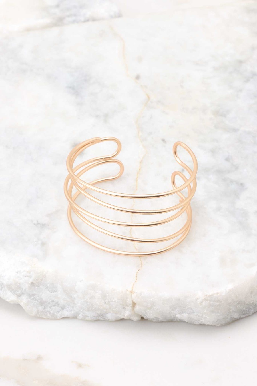 Jewelry Red Dress | Nothing To Do Matte Bracelet Gold