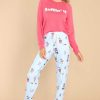 Clothing PJ Salvage Joggers | Ruffin' It Jammie Pants Ice Blue