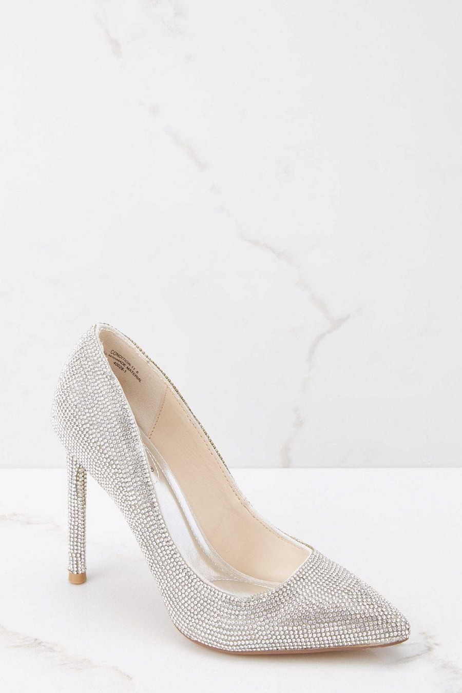 Shoes Red Dress Pumps | Don'T Test Me Pumps Silver