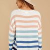 Clothing Newbury Kustom Sweaters | Along Those Lines Multi Stripe Sweater Navy