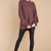 Clothing Red Dress Sweaters | Simplest Moments Sweater Dark Mauve