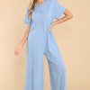 Clothing Story Jumpsuits | Feeling Like Myself Jumpsuit Ash Blue