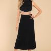 Clothing Red Dress Casual Tops | Real Things Fringe Crop Top Black