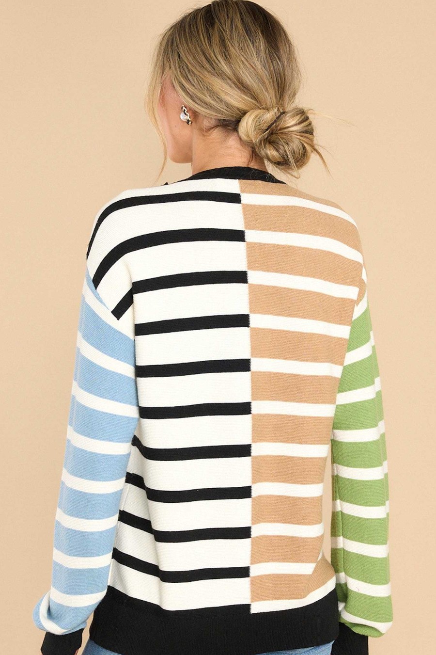 Clothing English Factory Casual Tops | Everything You Wanted Multi Stripe Top Ivory