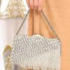 Accessories Red Dress Clutches & Pouches | Must Be True Bag Silver