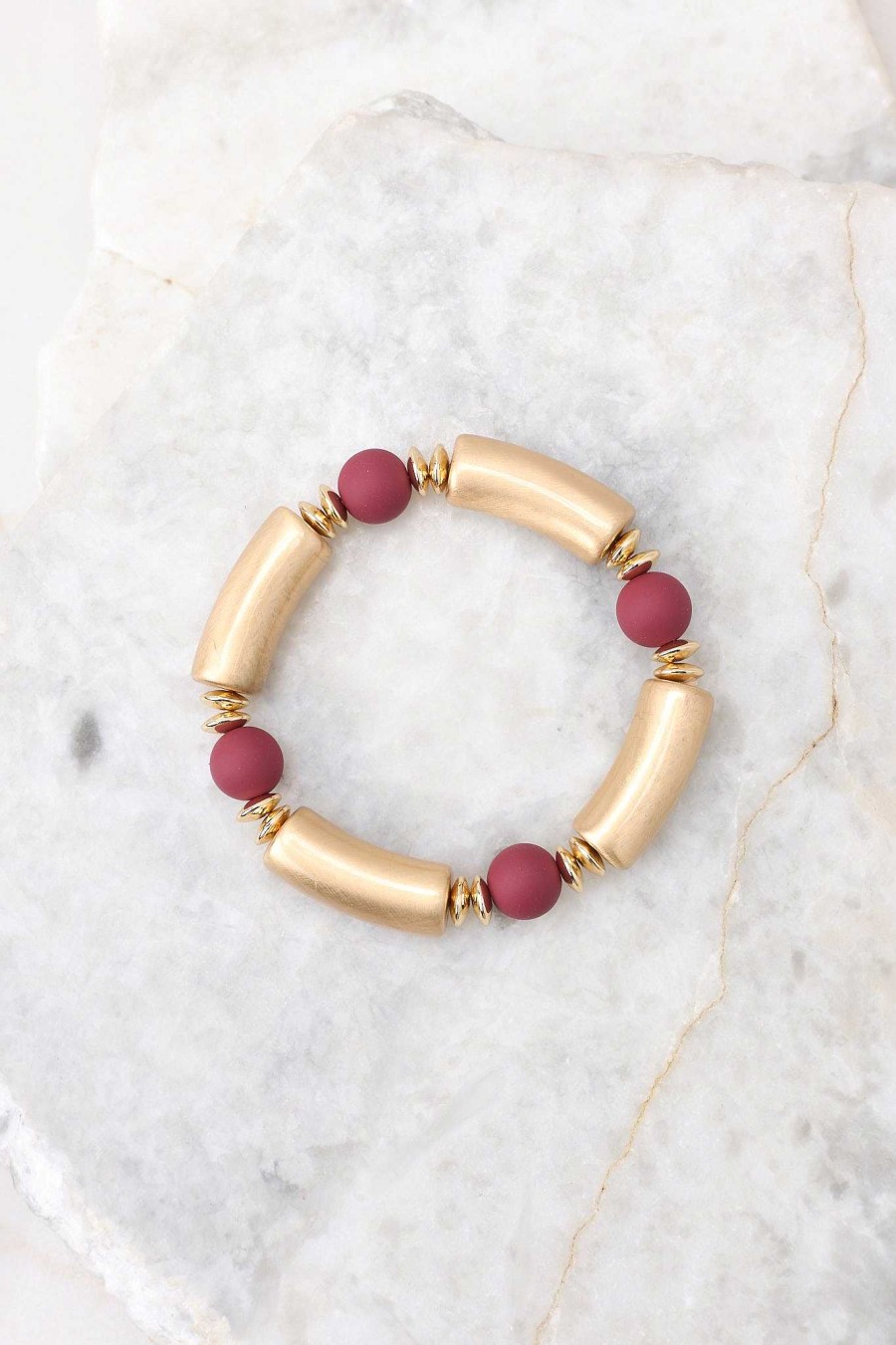 Jewelry Red Dress | Unbreakable Love Bracelet Dark Sangria