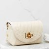 Accessories German Fuentes Clutches & Pouches | The Little Details Leather Bag Cream