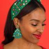 Jewelry Red Dress | Santa Is Coming Multi Beaded Earrings Green