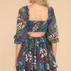 Clothing Meet Me In Santorini Mini Dresses | Colette Navy Floral Dress Print