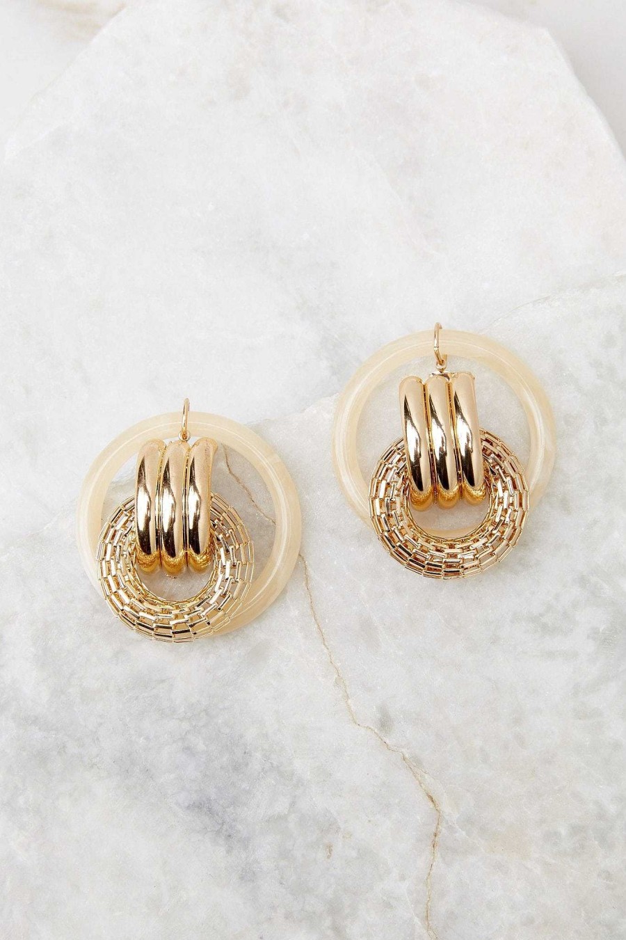 Jewelry Red Dress | Jumping Through Hoops Earrings Gold
