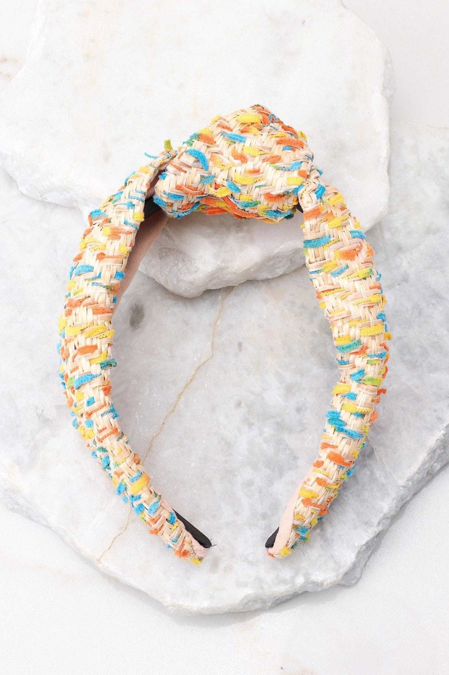 Accessories Red Dress Hair Accessories | Spread Joy Around Multi Headband Beige