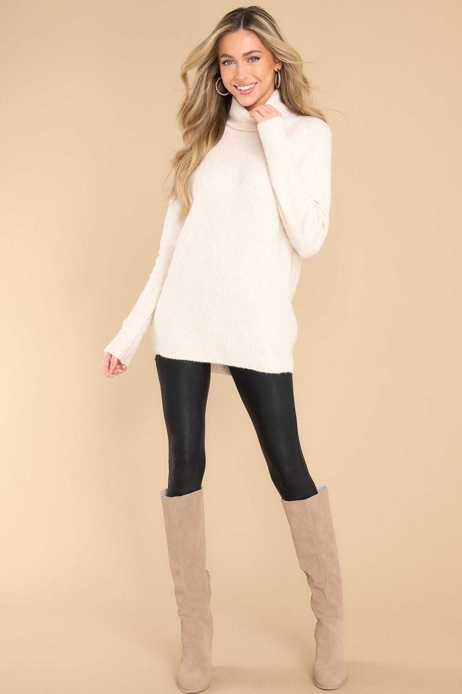 Clothing Red Dress Casual Tops | So Unbothered Sweater Oatmeal