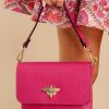 Accessories German Fuentes Crossbody Bags | Work Smarter Leather Bag Hot Pink
