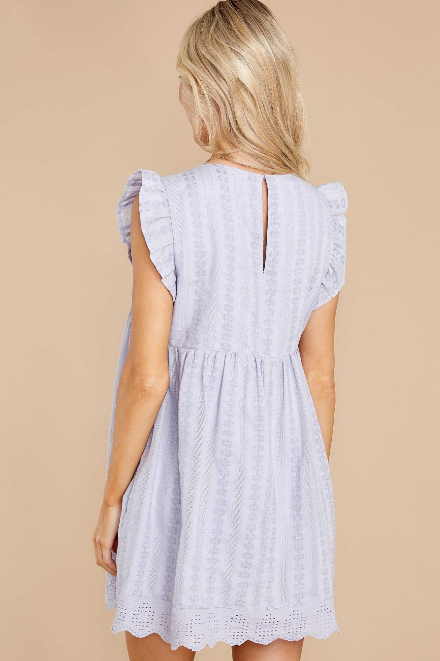 Clothing Red Dress Rompers | Heart So Full Romper Dress Light Lavender