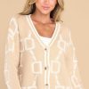 Clothing Red Dress Casual Tops | Where We Belong Cardigan Tan