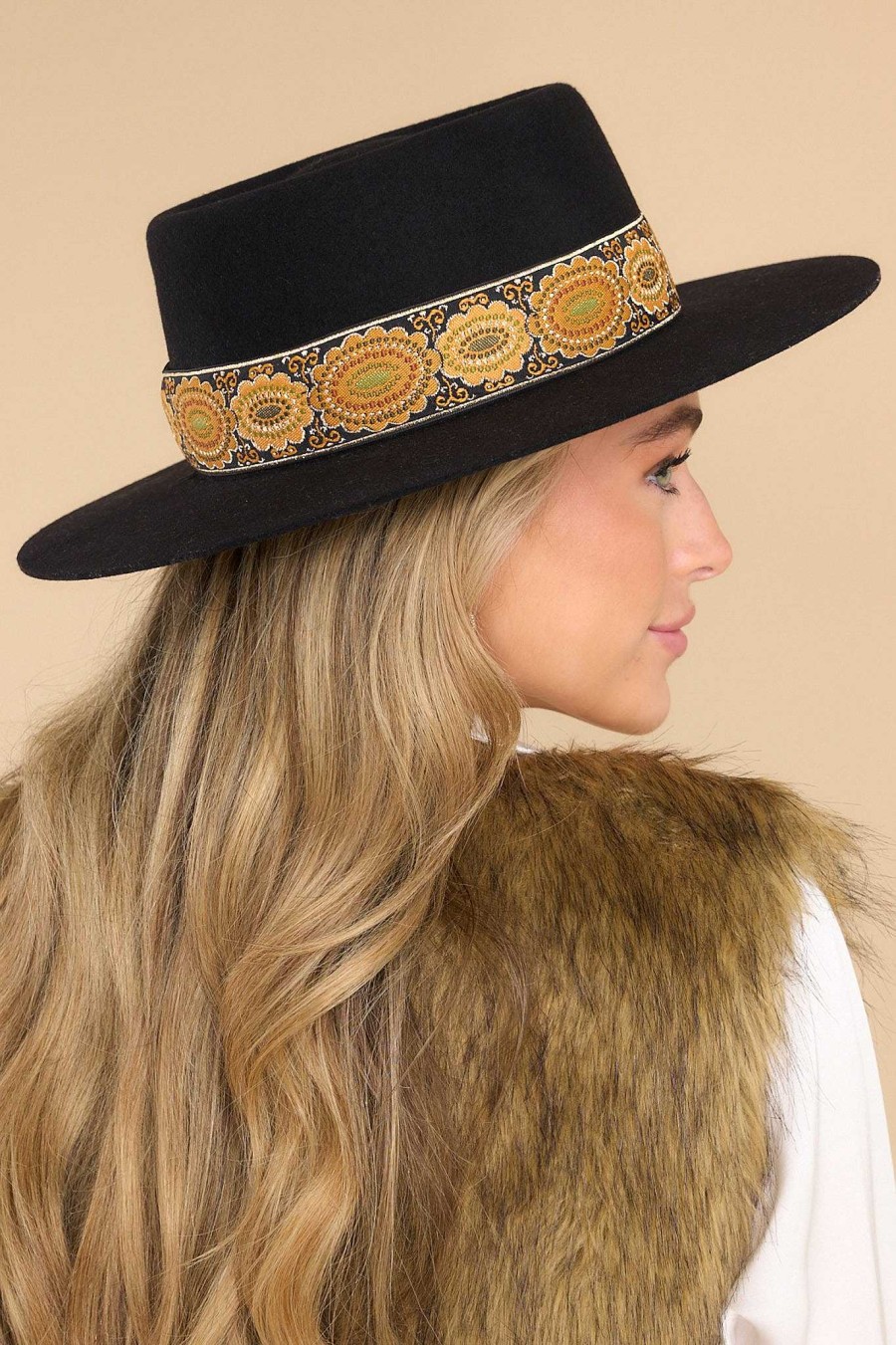 Accessories Lack of Color Hats | Lolita Hat Black
